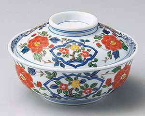 【まとめ買い10個セット品】和食器 ミ104-188 花唐草4.5蓋向【キャンセル/返品不可】【ECJ】