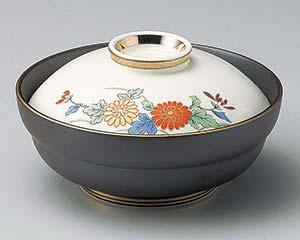 【まとめ買い10個セット品】和食器 ア104-048 友禅菊蓋向【キャンセル/返品不可】【ECJ】