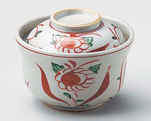 和食器 ネ108-068 赤絵花鳥円菓子碗【ECJ】