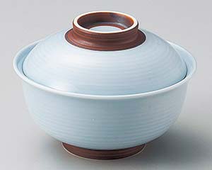 【まとめ買い10個セット品】和食器 ト109-208 青白錆巻反 円菓子碗(大)【キャンセル/返品不可】【ECJ】