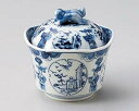 【まとめ買い10個セット品】和食器 ト106-238 古染閑人蓋物【キャンセル/返品不可】【ECJ】