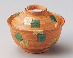 【まとめ買い10個セット品】和食器 ネ106-188 金緑彩円菓子碗【キャンセル/返品不可】【ECJ】