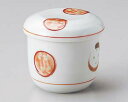 【まとめ買い10個セット品】和食器 テ112-298 赤絵丸紋むし碗【キャンセル/返品不可】【ECJ】
