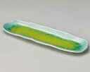 和食器 イ131-228 菜花くし目長皿【ECJ】