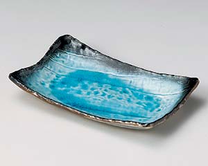 【まとめ買い10個セット品】和食器 ト138-028 スカイ手作り長角皿(大)【キャンセル/返品不可】【ECJ】