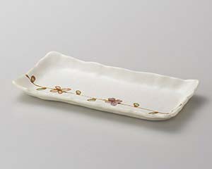 【まとめ買い10個セット品】和食器 ト147-018 花結長角皿【キャンセル/返品不可】【ECJ】