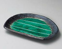 【まとめ買い10個セット品】和食器 ホ147-158 グリーン多用皿【キャンセル/返品不可】【ECJ】