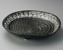 【まとめ買い10個セット品】和食器 ト172-158 灰釉白流し尺皿【キャンセル/返品不可】【ECJ】