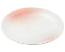 【まとめ買い10個セット品】和食器 ワ171-028 白玉粉引ピンク吹深型尺二皿(ビュッフェスタイル)【キャンセル/返品不可】【ECJ】