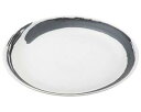 和食器 ワ171-038 白玉粉引内黒刷毛深型尺二皿(ビュッフェスタイル)【ECJ】
