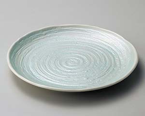 【まとめ買い10個セット品】和食器 テ175-148 緑雲金吉祥8.0皿【キャンセル/返品不可】【ECJ】