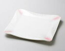 【まとめ買い10個セット品】和食器 ミ186-078 ラスターピンク正角和皿【キャンセル/返品不可】【ECJ】