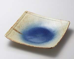 【まとめ買い10個セット品】和食器 ア187-178 瑠璃角大皿【キャンセル/返品不可】【ECJ】