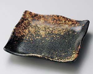 【まとめ買い10個セット品】和食器 ネ189-268 吹備前7.0寸正角皿【キャンセル/返品不可】【ECJ】