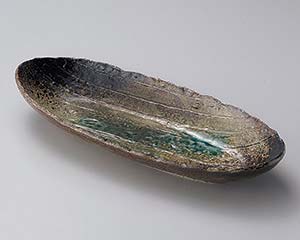 【まとめ買い10個セット品】和食器 イ194-038 和三彩手造楕円長鉢小【キャンセル/返品不可】【ECJ】