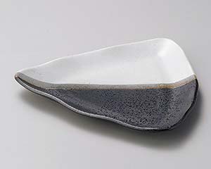 【まとめ買い10個セット品】和食器 ロ203-118 塗分三角盛皿【キャンセル/返品不可】【ECJ】