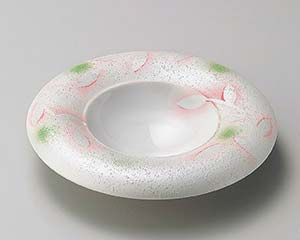 【まとめ買い10個セット品】和食器 ミ204-128 ラスターピンク芦ハット型前菜皿【キャンセル/返品不可】【ECJ】