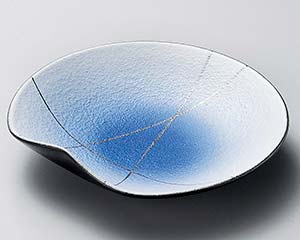 【まとめ買い10個セット品】和食器 ト214-038 コバルト銀彩5.0皿【キャンセル/返品不可】【ECJ】