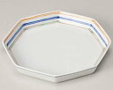 【まとめ買い10個セット品】和食器 ロ228-058 渕三色八角小皿【キャンセル/返品不可】【ECJ】
