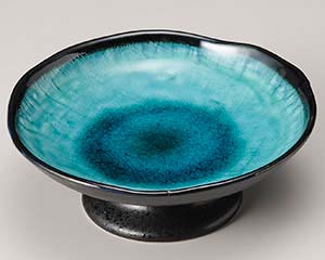 【まとめ買い10個セット品】和食器 オ228-588 ヒスイ天目高台皿(大)【キャンセル/返品不可】【ECJ】