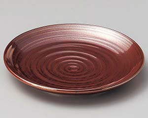 【まとめ買い10個セット品】和食器 ロ228-528 紅結晶4.0丸皿【キャンセル/返品不可】【ECJ】