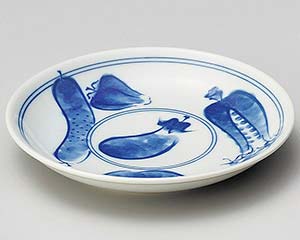 和食器 ヤ229-388 朝市3.5皿【ECJ】