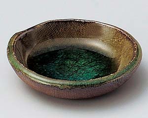 【まとめ買い10個セット品】和食器 テ232-138 灰釉布目3.5皿【キャンセル/返品不可】【ECJ】