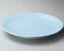 【まとめ買い10個セット品】和食器 ス236-038 青地12号高台皿【キャンセル/返品不可】【ECJ】