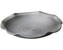 【まとめ買い10個セット品】和食器 メ241-078 黒銀彩11.0輪花皿【キャンセル/返品不可】【ECJ】
