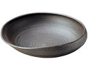 【まとめ買い10個セット品】和食器 メ241-138 黒窯変13.0変型大鉢【キャンセル/返品不可】【ECJ】