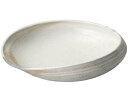 【まとめ買い10個セット品】和食器 メ241-108 灰釉粉引11.0変型大鉢【キャンセル/返品不可】【ECJ】