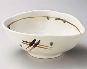 【まとめ買い10個セット品】和食器 ミ259-128 織部工房変形大鉢【キャンセル/返品不可】【ECJ】
