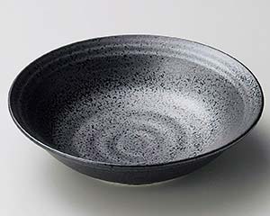 【まとめ買い10個セット品】和食器 ネ267-208 明世黒5.5浅鉢【キャンセル/返品不可】【ECJ】