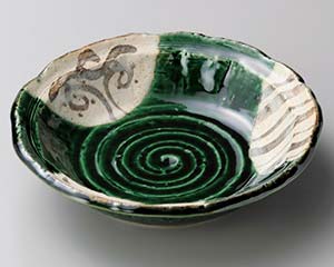 【まとめ買い10個セット品】和食器 イ269-328 里山織部手作り6.0丸鉢【キャンセル/返品不可】【ECJ】