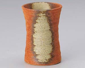 和食器 テ275-088 火色焼締杵型カップ【ECJ】
