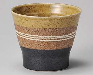 和食器 イ278-118 黄糸車 ロックカップ【ECJ】