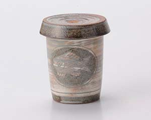 【まとめ買い10個セット品】和食器 ツ287-048 象嵌魚紋ヒレ酒【キャンセル/返品不可】【ECJ】