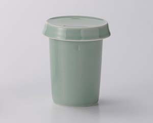 【まとめ買い10個セット品】和食器 チ287-148 天竜寺青磁ひれ酒(フタ付)【キャンセル/返品不可】【ECJ】