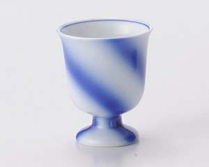 【まとめ買い10個セット品】和食器 ホ287-418 呉須ネジリ柄食前酒【キャンセル/返品不可】【ECJ】