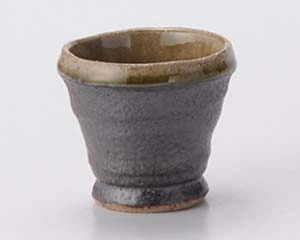 【まとめ買い10個セット品】和食器 ユ287-248 鉄釉灰釉冷酒盃【キャンセル/返品不可】【ECJ】