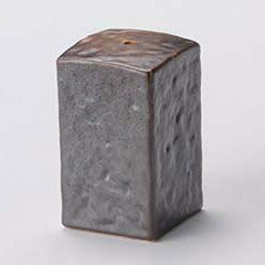 【まとめ買い10個セット品】和食器 ロ295-148 焼締四角一ッ穴【キャンセル/返品不可】【ECJ】