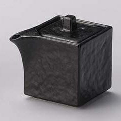 【まとめ買い10個セット品】和食器 ロ295-028 瀬戸黒四角汁次(小)【キャンセル/返品不可】【ECJ】