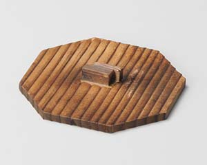【まとめ買い10個セット品】和食器 カ299-258 八角焼杉木蓋【キャンセル/返品不可】【ECJ】