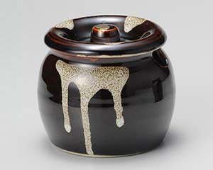 【まとめ買い10個セット品】和食器 オ299-208 天目口切かめ3号【キャンセル/返品不可】【ECJ】