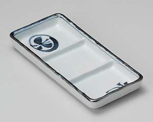 【まとめ買い10個セット品】和食器 ロ306-178 丸紋蝶三品皿【キャンセル/返品不可】【ECJ】