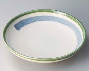 【まとめ買い10個セット品】和食器 テ308-068 渕織部7.0皿【キャンセル/返品不可】【ECJ】