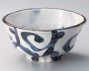 【まとめ買い10個セット品】和食器 ユ322-218 タコ唐草変型6.0丼【キャンセル/返品不可】【ECJ】