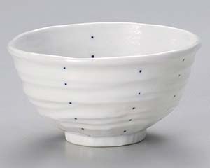 和食器 ユ331-378 藍 ドット変型4.5丼【ECJ】