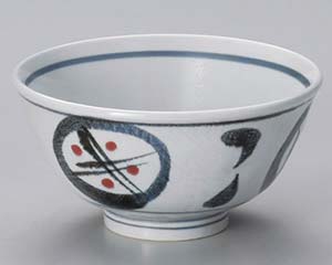 【まとめ買い10個セット品】和食器 ユ332-468 丸紋釉裏紅反5.3丼【キャンセル/返品不可】【ECJ】