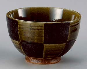 和食器 ユ339-158 織部市松夏目5.0丼【ECJ】